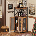 JKsmart Corner Bar Cabinet - Image 6
