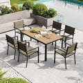 Aoxun 7-Piece Patio Table and Chairs Set by Aoxun