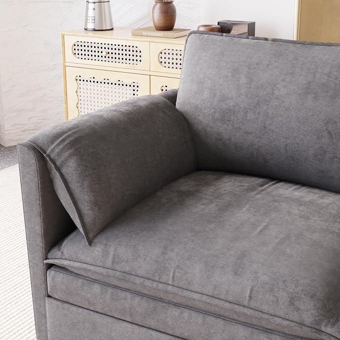 Ball & Cast 74" Mid-Century Modern Loveseat Sofa - Image 6