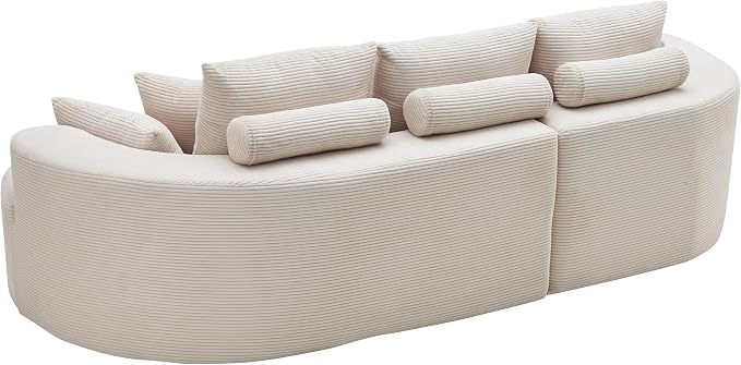 106'' Sectional Curved Sofa Sponge Couch - Image 5