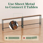 SUPERJARE 102.4 Inch Sofa Table - Image 9
