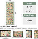 DUKINO 2x6 Runner Rug for Hallway, Washable Kitchen Rugs Non Slip, Floral - Image 2
