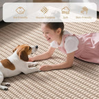 Indoor Front Door Mat Entryway Rug Non Slip Washable Brown 2x3 ft | Front Entry - Image 3