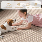 Hallway Runner Rug Woven Washable Long Kitchen Runner Brown 2x5 ft | Boho Soft - Image 4