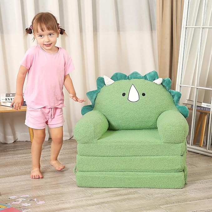MOMCAYWEX Kids Sofa, Sherpa Couch - Image 7