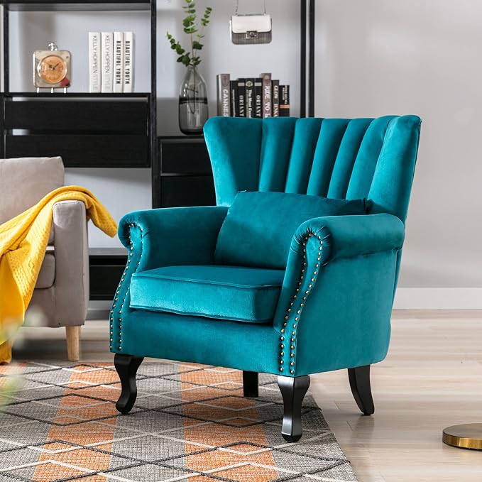 Velvet Accent Chairs Set of 2 - Image 2