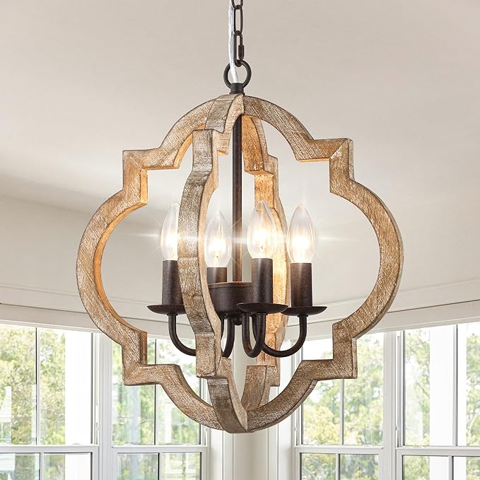16 Inch Farmhouse Chandelier for Dining Room French Country Light Fixtures Over by DawnWhisper
