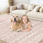 cotiled Boho 8x10 Area Rugs for Living Room: Large Moroccan Washable Rug | - Image 9