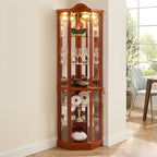 Glass Corner Display Cabinet - Image 5