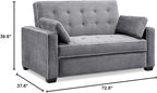 Serta Ainsley 72.6" Convertible Sleeper Sofa, Queen Size, Dreamcoil Comfort - Image 3