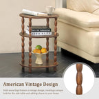 MaxSmeo Side Table with Charging Station, 3-Tier Small End Table with USB Ports - Image 6