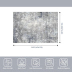 10x14 Area Rug for Living Room, Washable Modern Abstract Rug, - Image 2