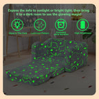 MeMoreCool Glow-in-the-Dark Dinosaur Kids Couch, 2-in-1 Foldable Kids Couch and - Image 4