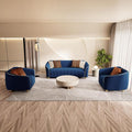 3-Piece Luxury Velvet Sofa Set for Living Room, Elegant Design Couch Set by yunqishiHOME