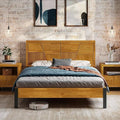 Bme Trapeze Queen Bed Frame – Modern Solid Wood Bed by Bme