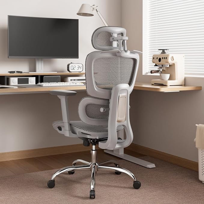 Ergonomic Office Chair with 3D Headrest, Computer Chair with Adjustable - Image 2