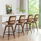 Set of 3 Mid Century Modern Counter Stools - Image 6