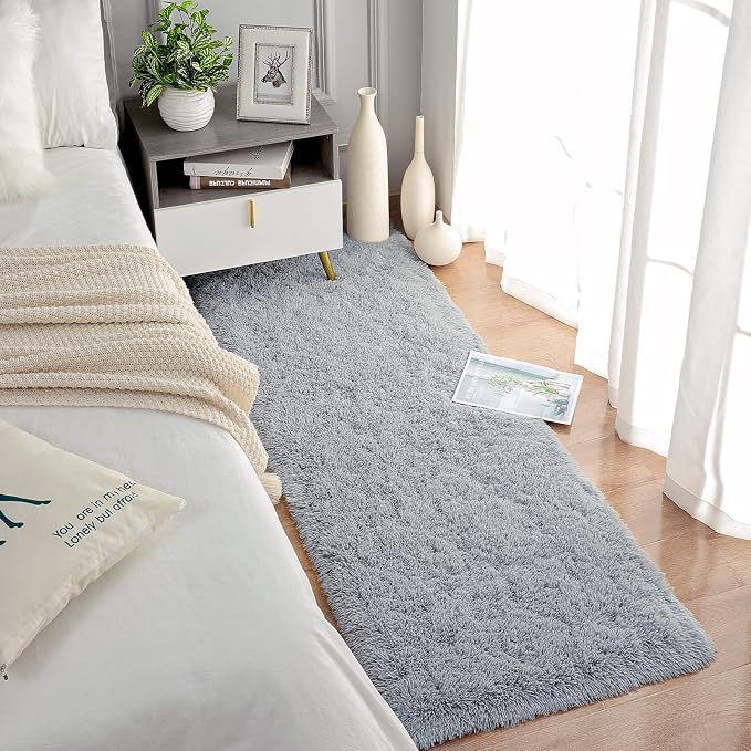 Chicrug Soft 2x10 Runner Rug for Bedroom Living Room Plush Fluffy Rug | Shag - Image 4