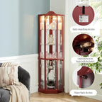 Glass Corner Display Cabinet - Image 5