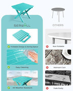 SERWALL Adirondack Side Table, No Assembly Outdoor End Table, HDPE Small - Image 7