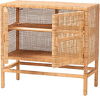 Bali & pari Vivan Natural Rattan Storage Cabinet - Image 3