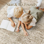 Soalmost Washable Area Rug 8x10 Large Soft Brown Rugs - Image 7