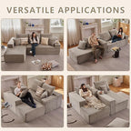 107.5" Cloud Sectional Couch - Image 3