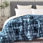 60x80 Inches Ultra-Soft Fuzzy Faux Fur Plush Twin Size Blanket by Serenhom