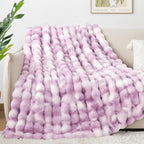 Luxury 1000GSM Faux Rabbit Fur Throw Blanket - Image 5