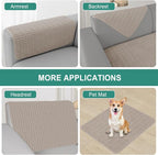 Foxdecor Couch Arm Covers Sofa Arm Cover, Arm Chair Covers Set of 2, Non-Slip - Image 5