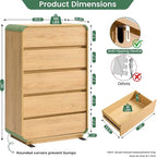 Standifurno 5 Drawer Dresser, Modern Dresser - Image 2