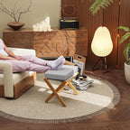 BAMBOOHOMIE Foldable Foot Stool Ottoman, Modern Foot Rest - Image 7