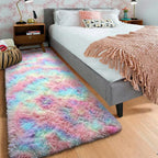 Rainbow Runner Rugs for Girls Bedroom Living Room, 2x6 Fluffy Soft Area Rug | - Image 9