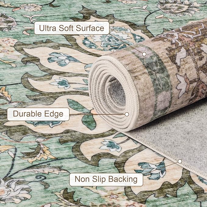 10x14 Area Rugs Living Room: Washable Rug - Image 7