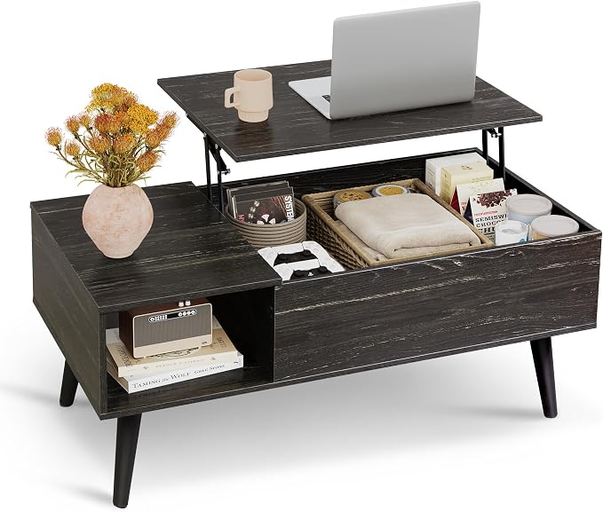 WLIVE Coffee Table for Living Room, Lift Top Coffee Table by WLIVE