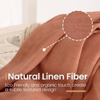 BGment Terracotta Linen Curtains 102 Inch Length - Image 3