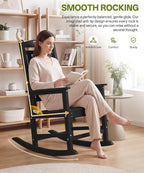 Outdoor Adirondack Rocking Chairs All-Weather HDPE Patio Rocker Chair - Image 4
