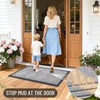 OLANLY Front Door Mat Outside Entrance 47x23, Waterproof Heavy-Duty Doormat | - Image 7