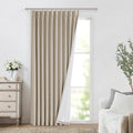 Vision Home Sand Pinch Pleated Full Blackout Curtains Linen Blended Room by VisionHome
