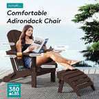 SERWALL Adirondack Chair with Cup Holders - Image 6
