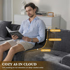 122" L Shaped Convertible Modular Couch, Cloud Couch Sectional - Image 3