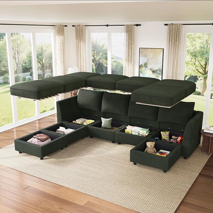 HONBAY Modular Sofa U Shaped Sectional Couch - Image 6