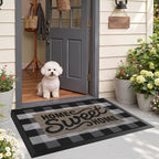 LUMI Outside Welcome Door Mat 32x47, Non-Slip Durable Rubber Easy Clean | Sweet - Image 7