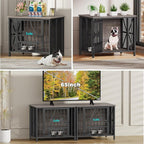 EasyCom Foldable Dog Crate Furniture, 31.5" Dog Crates - Image 7
