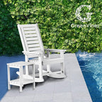 GREENVINES Outdoor Rocking Chairs | Set of 4 | Porch Rocker | HDPE Plastic | - Image 2