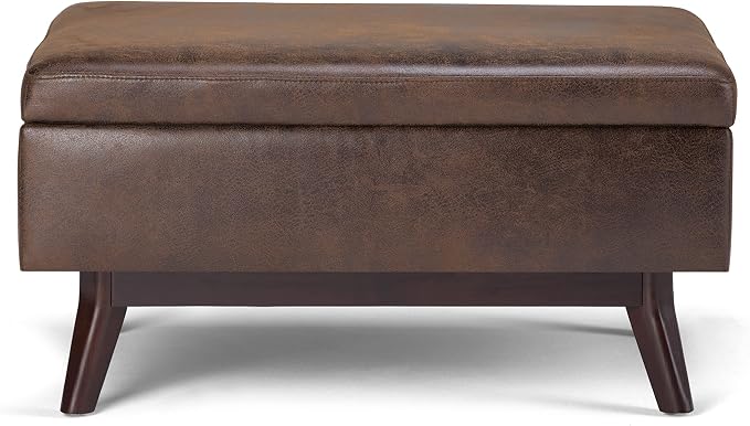 SIMPLIHOME Owen Coffee Table Storage Ottoman - Image 7