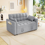 3-in-1 Convertible Sleeper Sofa Bed, 55 inch Small Couch - Image 4