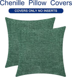CaliTime Decorative Couch Throw Pillow Covers 16 X 16 Inches Dark Green | Pack - Image 6
