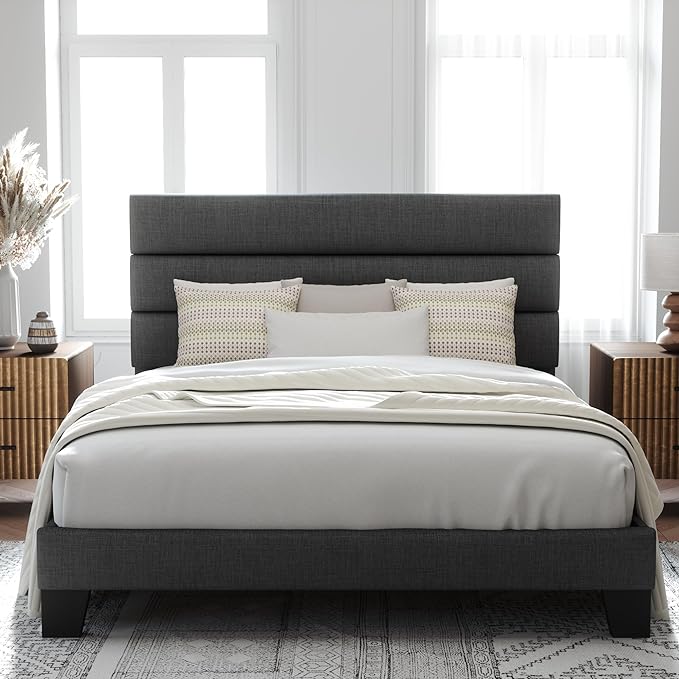 Allewie Queen Size Platform Bed Frame by Allewie
