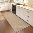 Hallway Runner Rug Woven Washable Long Kitchen Runner Brown 2x5 ft | Boho Soft - Image 3